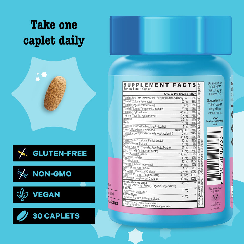 Mama Bird prenatal capsules for a simple once-daily routine.