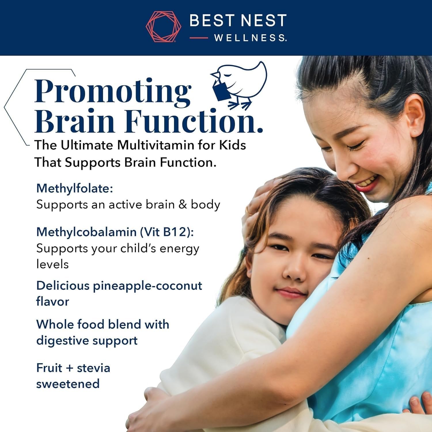 Best Nest Wellness Mama Bird vegan gluten free non GMO quality assurance.