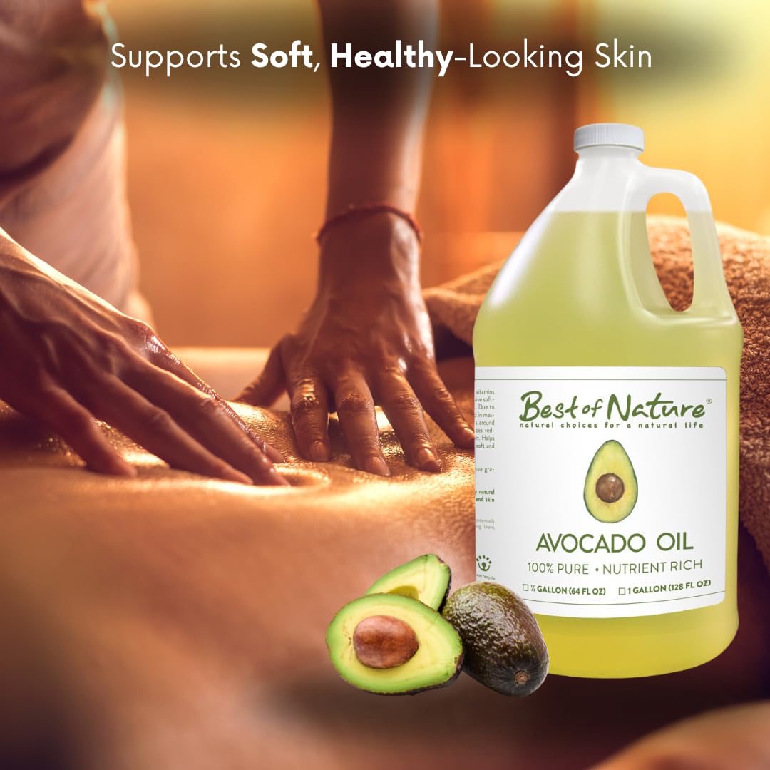 Best of Nature avocado oil gallon packaging economical refill for whole family