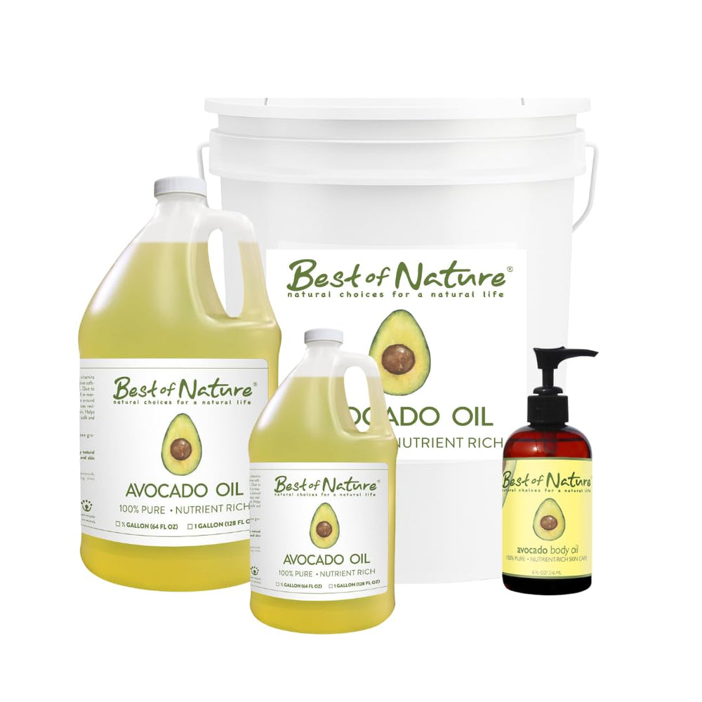 Best of Nature avocado oil texture close-up showing rich, creamy consistency