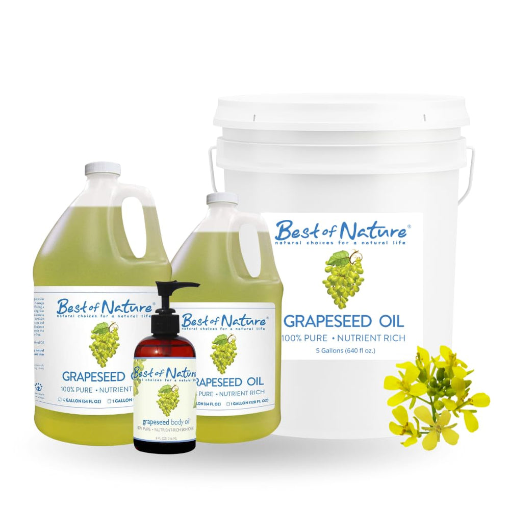 Best of Nature Grapeseed Oil as a versatile carrier for spa routines