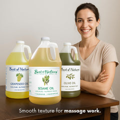 Best of Nature sesame oil for hair care, helps condition and shine.