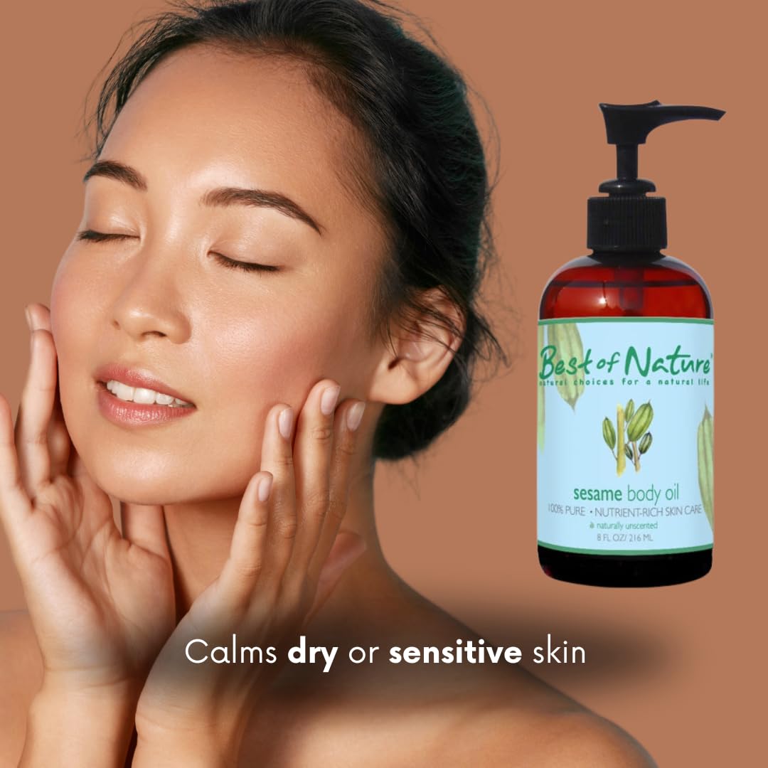 Best of Nature sesame oil natural moisturizer, for daily skin comfort.