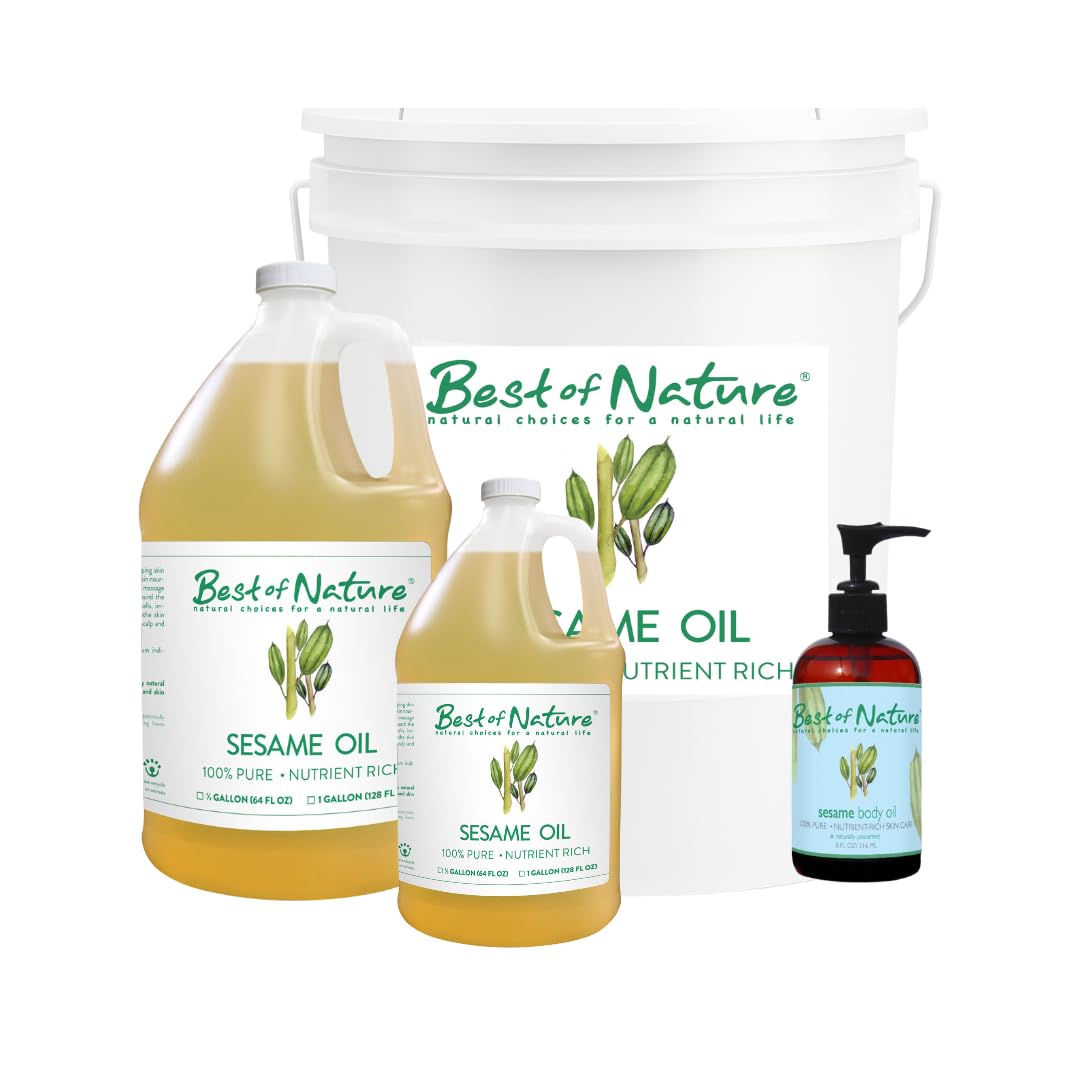 Best of Nature sesame oil unscented, fragrance-free option for customization.