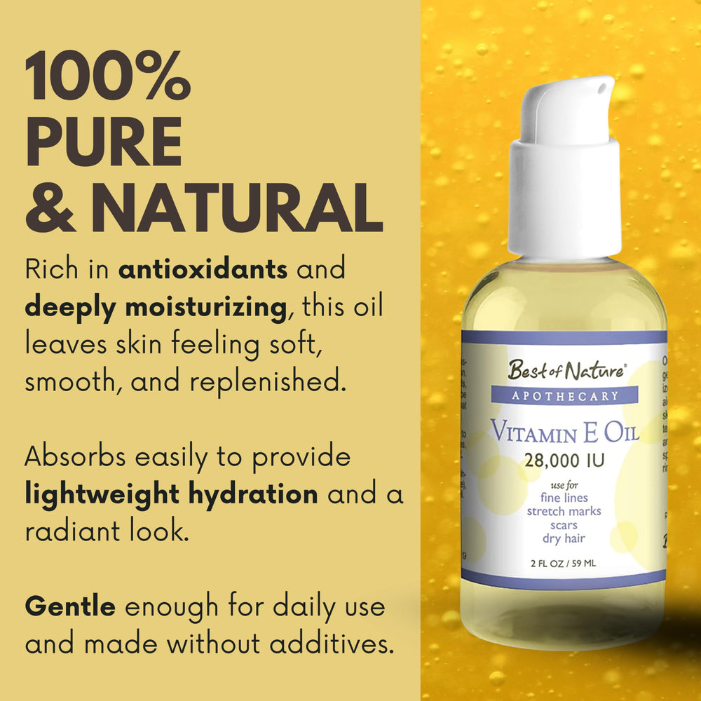 Best of Nature Vitamin E Oil on nails and cuticles, supporting moisture.