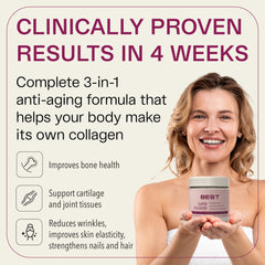 BEST Supplements VERISOL 30-serving container keeps your collagen routine organized
