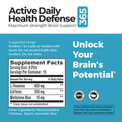 Best 365 Labs maximum-strength brain support capsule closeup demonstrates daily-use capsules