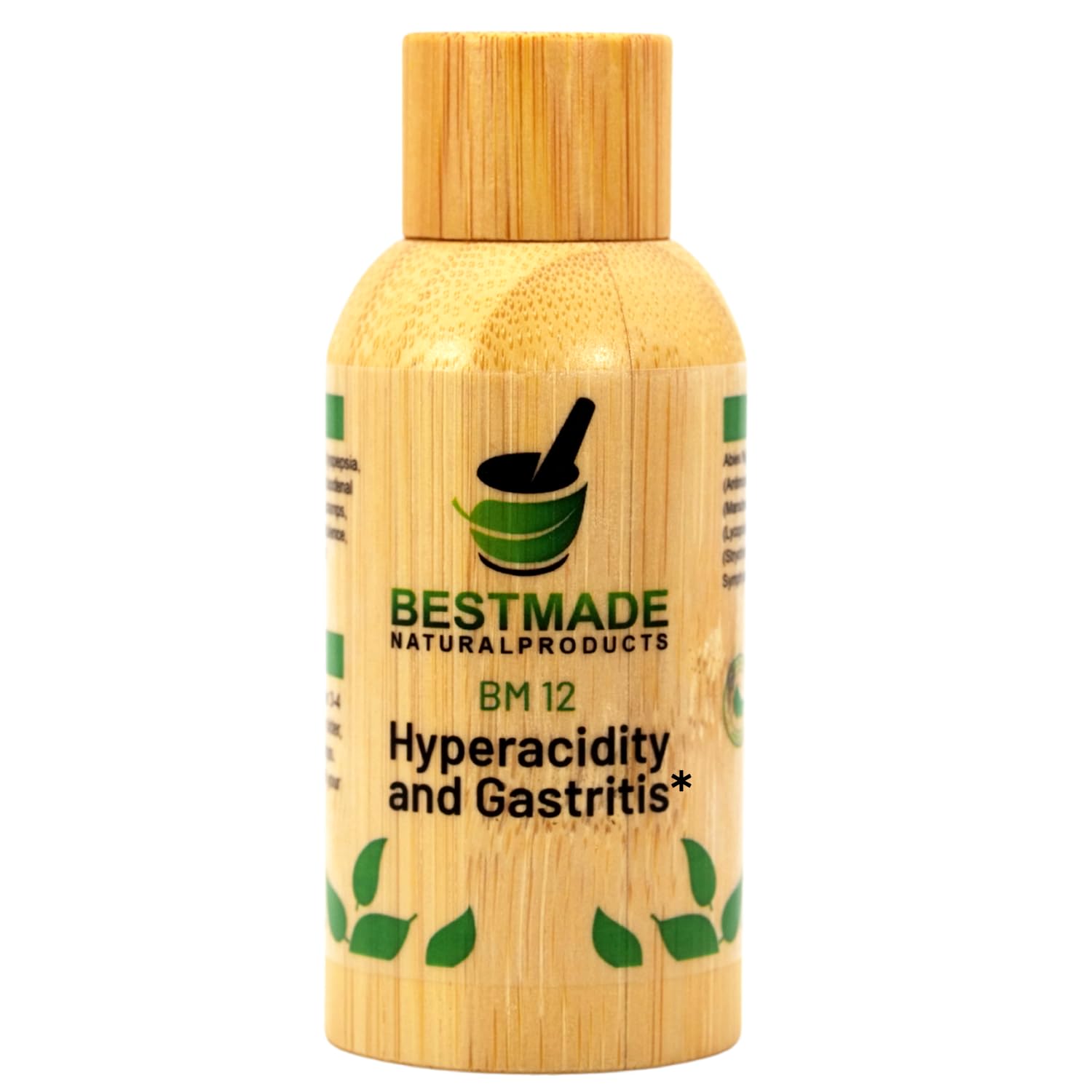 Bestmade BM12 bottle with dropper for gentle digestive support.