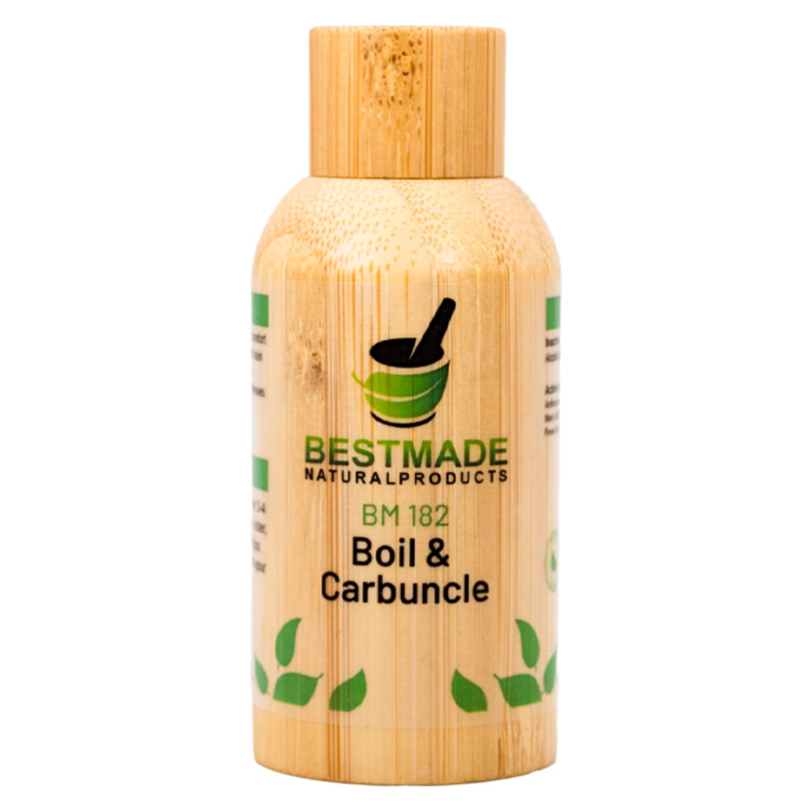 Bestmade BM182 bottle shows the natural remedy for skin comfort.