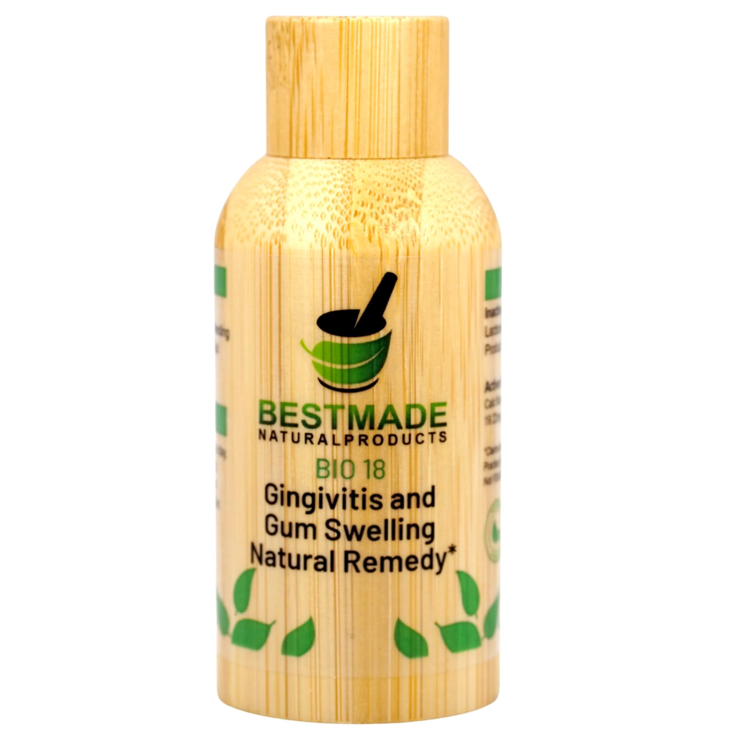 Bestmade Gingivitis Remedy bottle promoting natural oral health support.