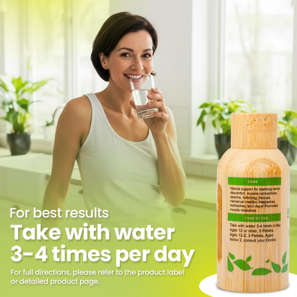 Adult hand holding Bestmade Mag Phos 6X bottle for convenient on-the-go use.