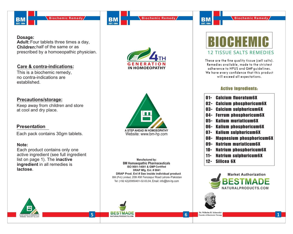 Close view of Bestmade remedy chart used for selection guidance