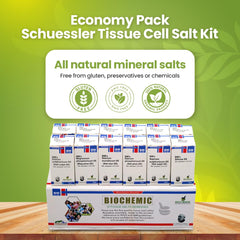 Bestmade tissue salts 12 bottles collection arranged for the complete kit
