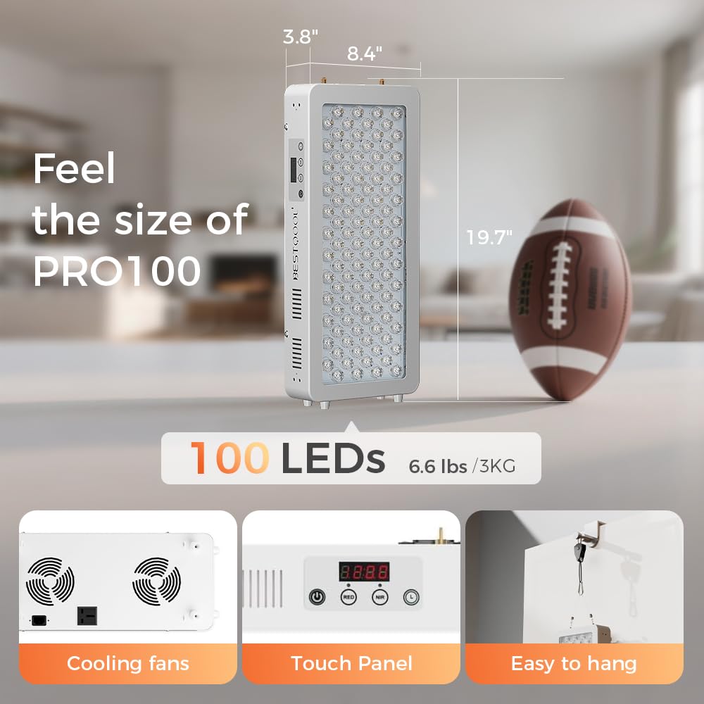 BestQool Pro100 60-degree beam angle for even light distribution.