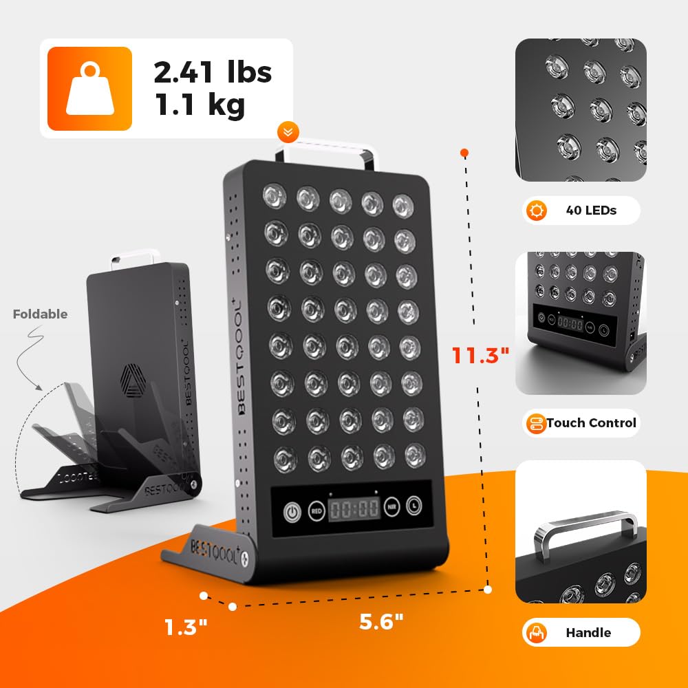 BestQool red light panel used for body recovery sessions