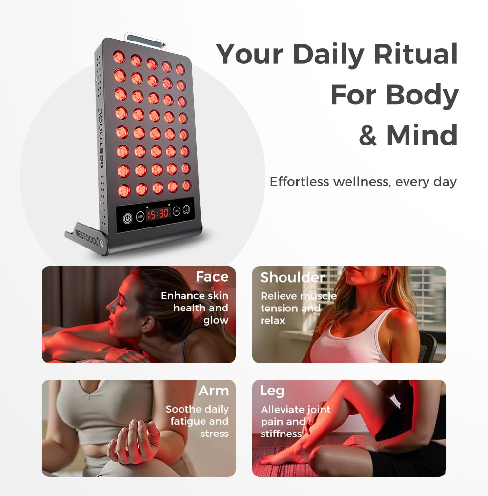 BestQool red light panel control panel with intuitive touch controls