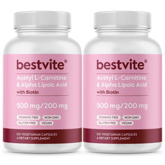 Bestvite Acetyl L-Carnitine capsules in a bottle offer convenient daily energy support.