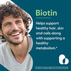 BESTVITE Biotin capsules pour demonstrates easy daily intake.