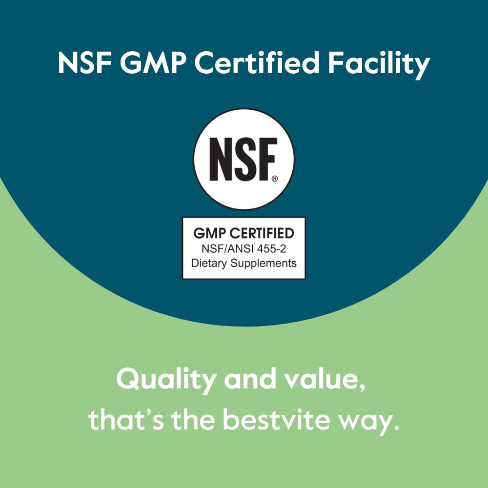 BESTVITE Biotin NSF badge signals high manufacturing standards.