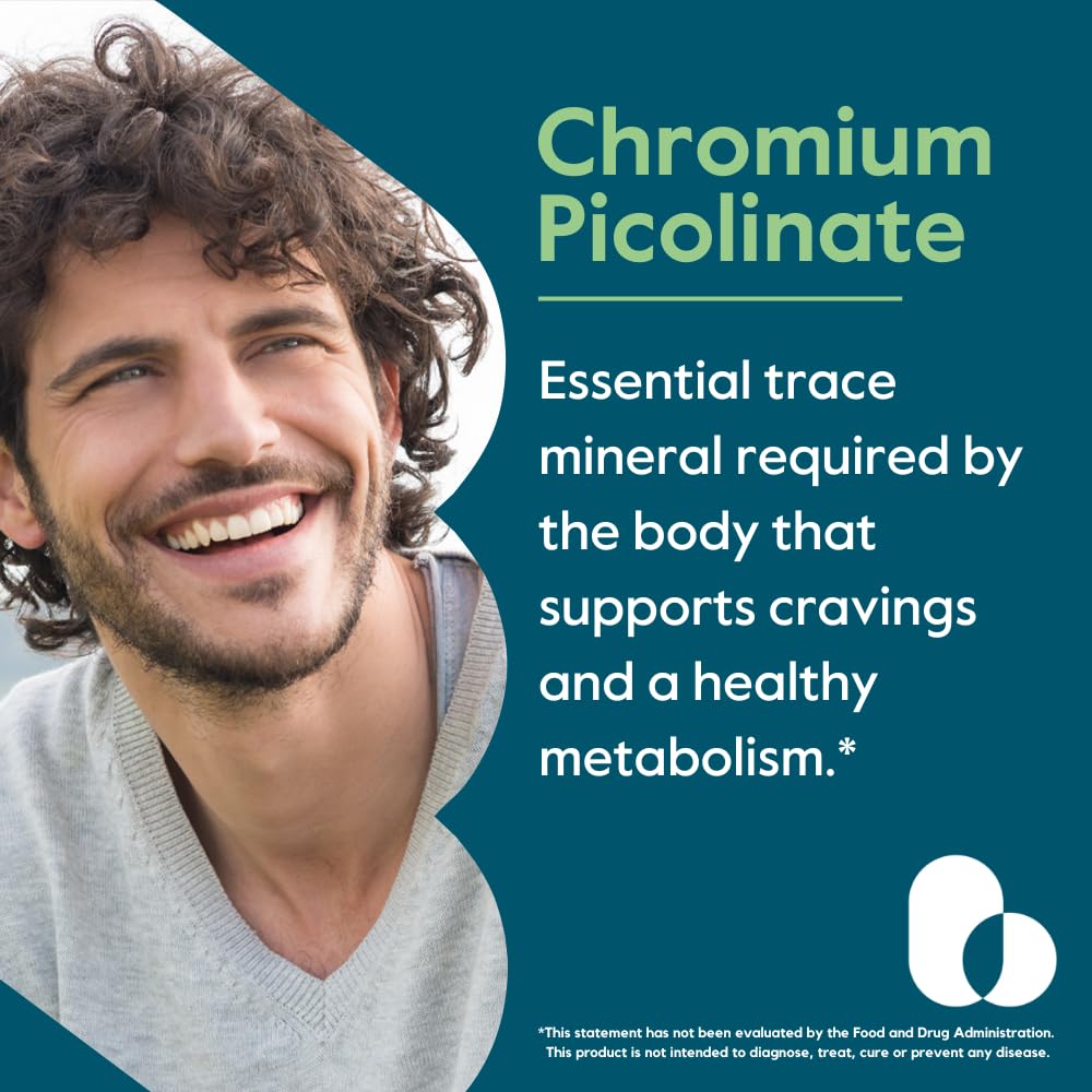Bestvite Chromium Picolinate capsules close-up, easy-to-swallow daily supplement.