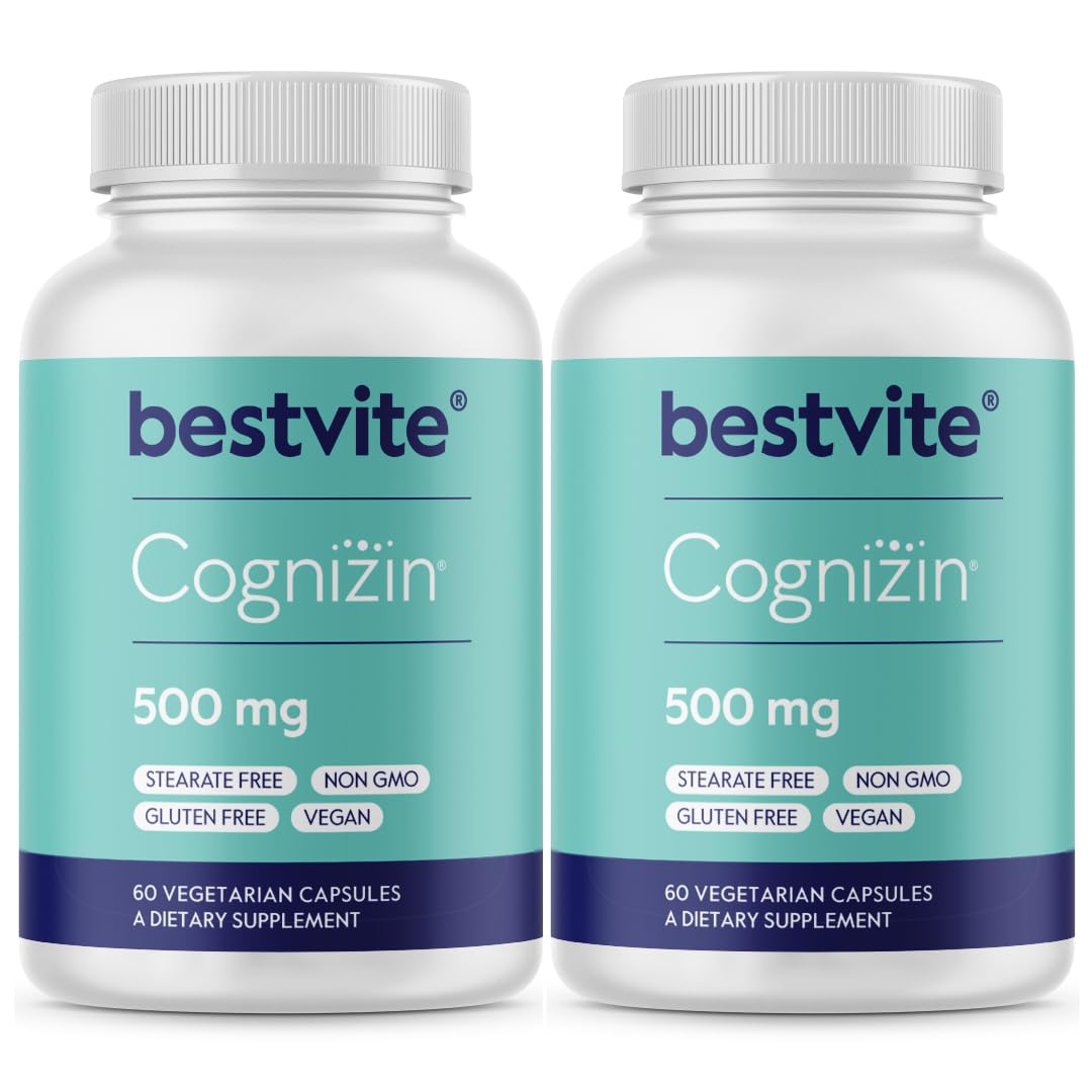 Bestvite Cognizin bottle and capsules supporting memory and focus.
