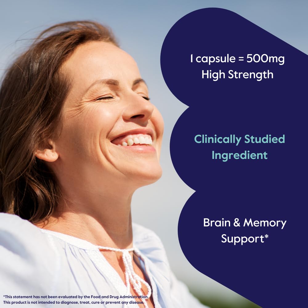 BESTVITE Cognizin capsules being poured demonstrates easy daily intake.