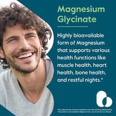 BESTVITE Magnesium Glycinate capsules in bottle highlighting chelated bisglycinate form
