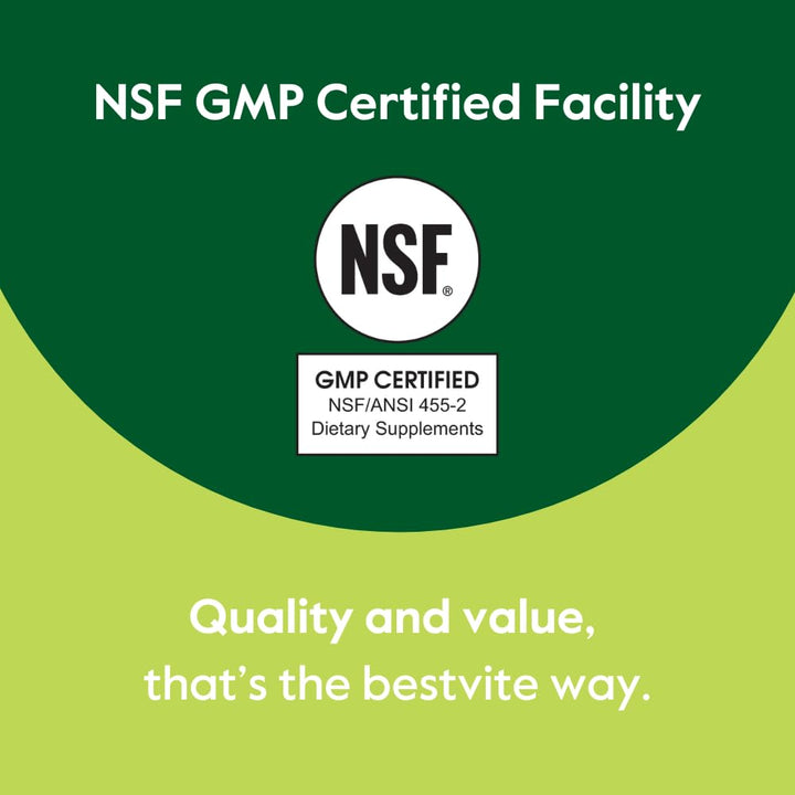 Bestvite GMP certification sign indicating trusted manufacturing standards