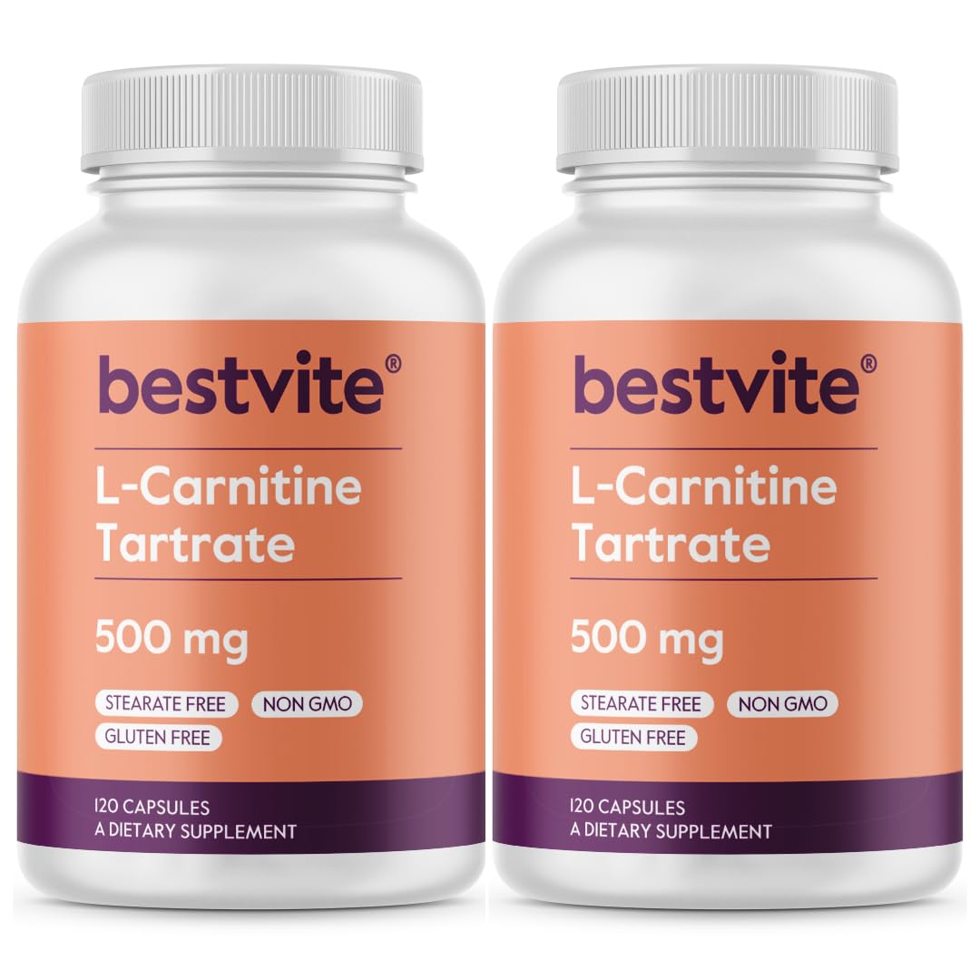 BESTVITE L-Carnitine Tartrate capsule close-up highlighting energy support
