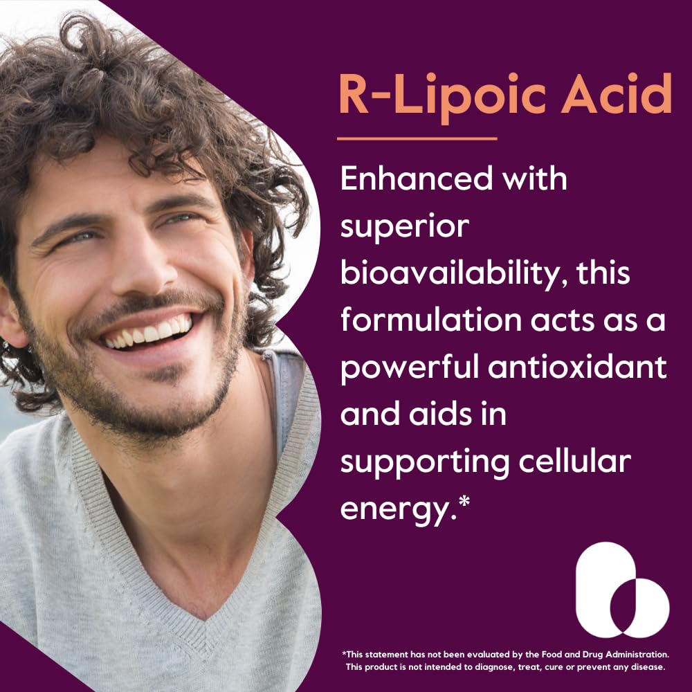 BESTVITE R-Lipoic Acid capsules close-up for everyday energy metabolism
