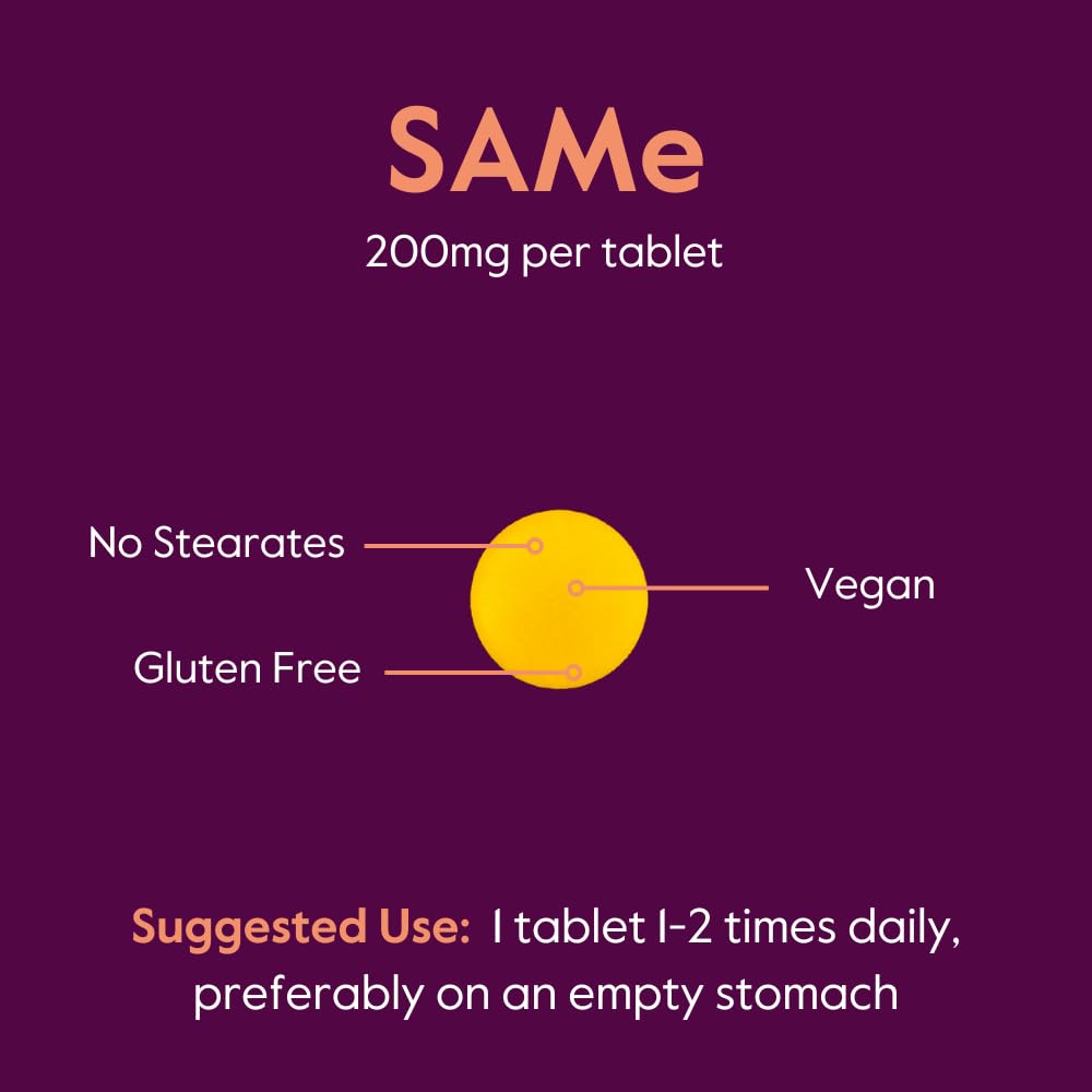 BESTVITE SAM-e 200mg packaging box highlights 60 tablets