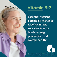Bestvite Vitamin B-2 capsules closeup highlights vegan, gluten-free capsules for metabolism