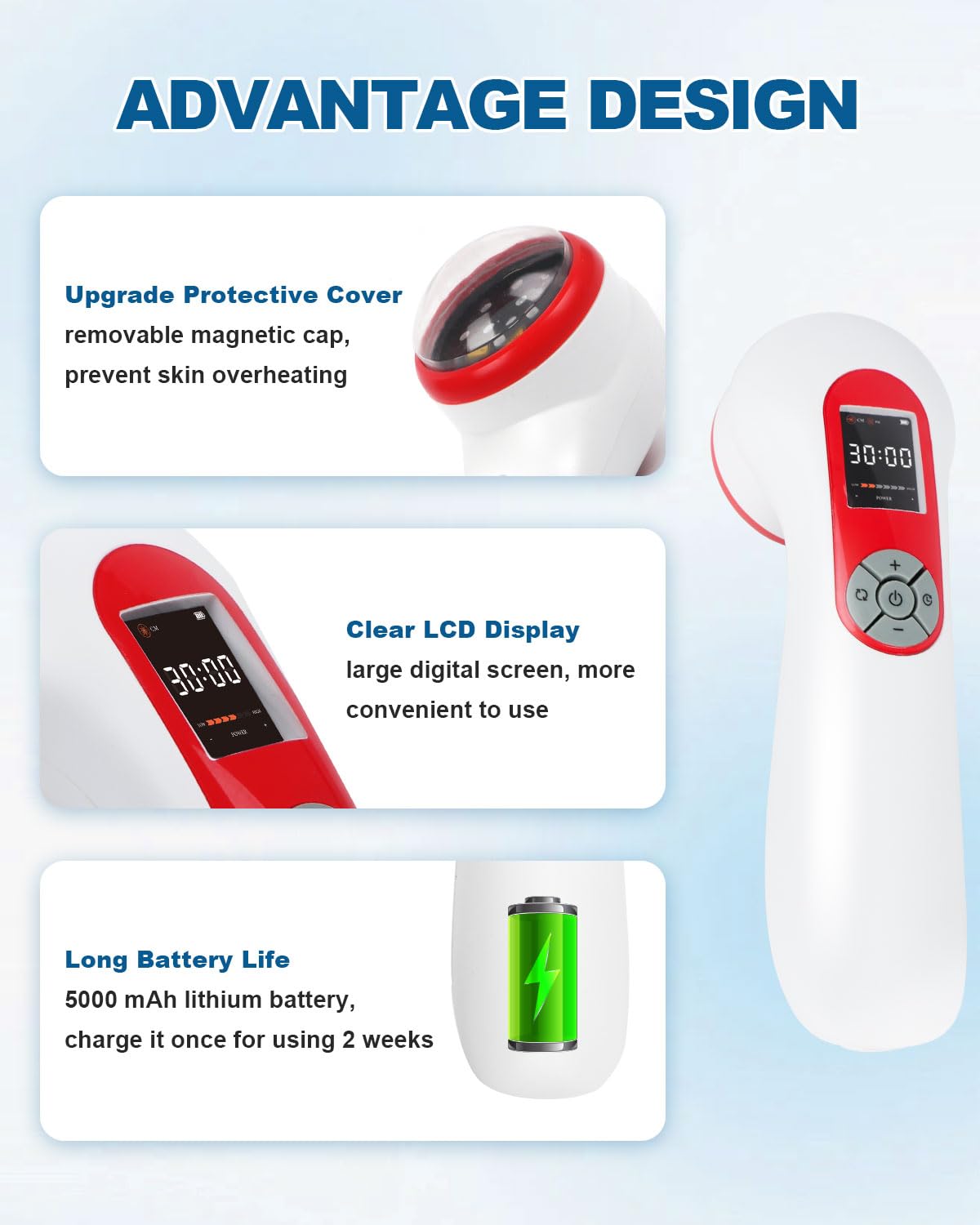 BETISBE magnetic cover provides heat protection during use.