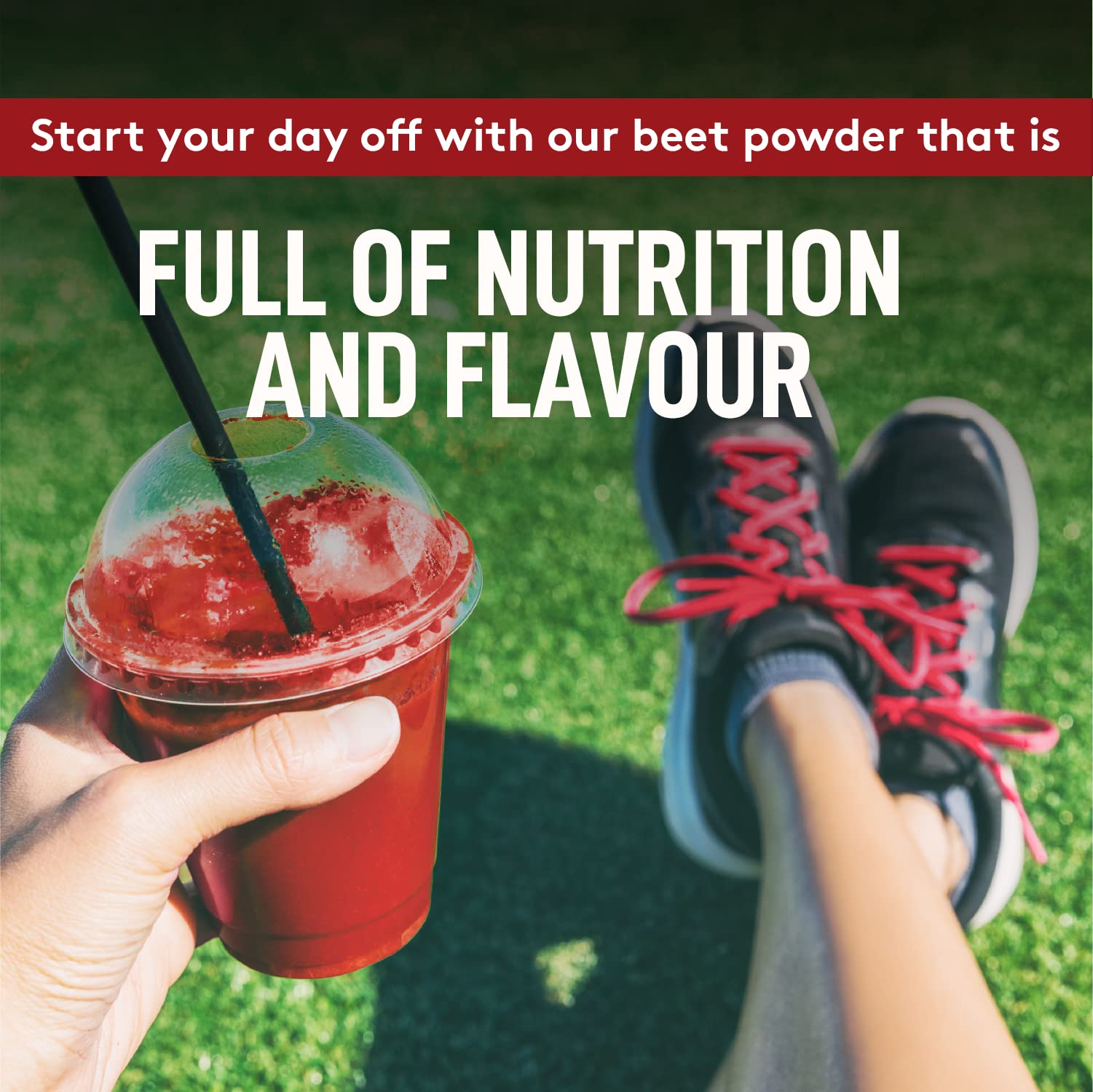 Better Alt beet root powder dissolving in water demonstrates easy mixing and quick hydration.