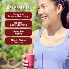 Better Alt beet root powder foil seal closeup emphasizes freshness and shelf life.