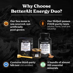 Better Alt Sea Moss capsules with black seed oil promote endurance and nutrient intake during workouts.