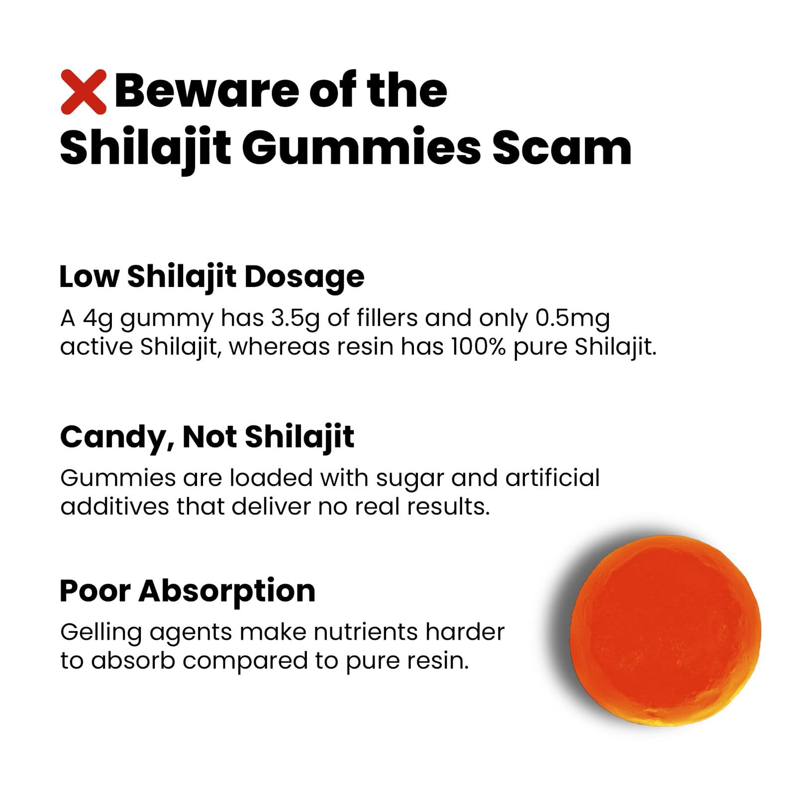 Better Alt Shilajit resin spoon measure demonstrates simple serving size