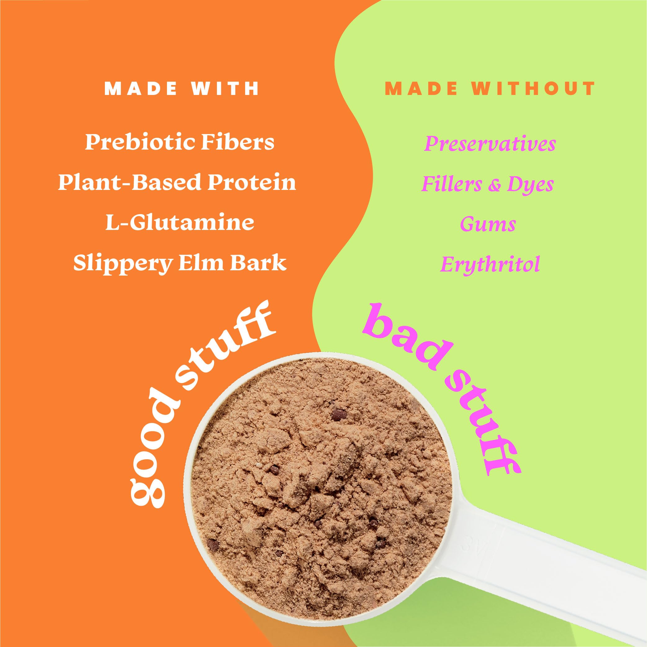 Better Blends no gums preservatives badge underscores clean ingredients.
