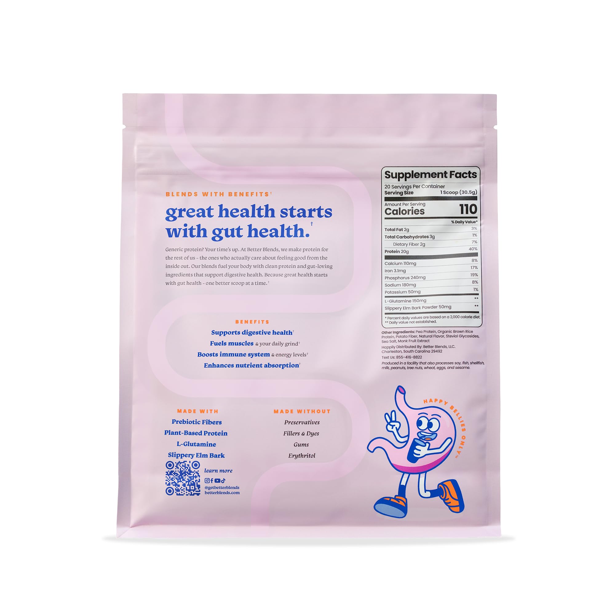 Better Blends sugar-free formula icon indicating no added sugar.