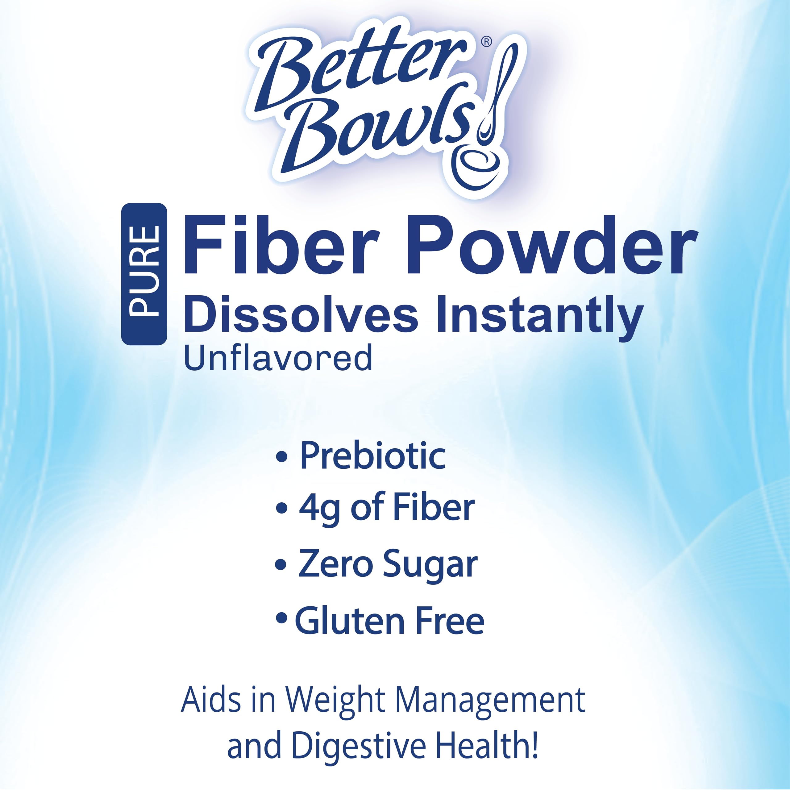 Better Bowls Fiber Powder folded into baked goods to boost fiber content.