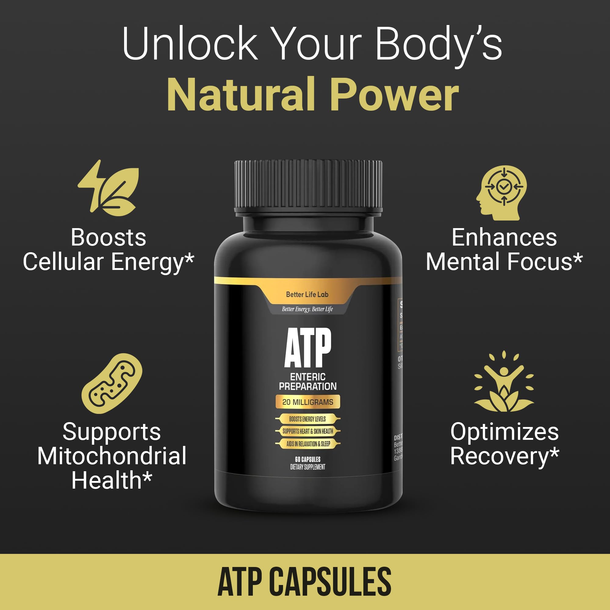 BETTER LIFE LAB ATP on shelf, ready for mindful, active living.