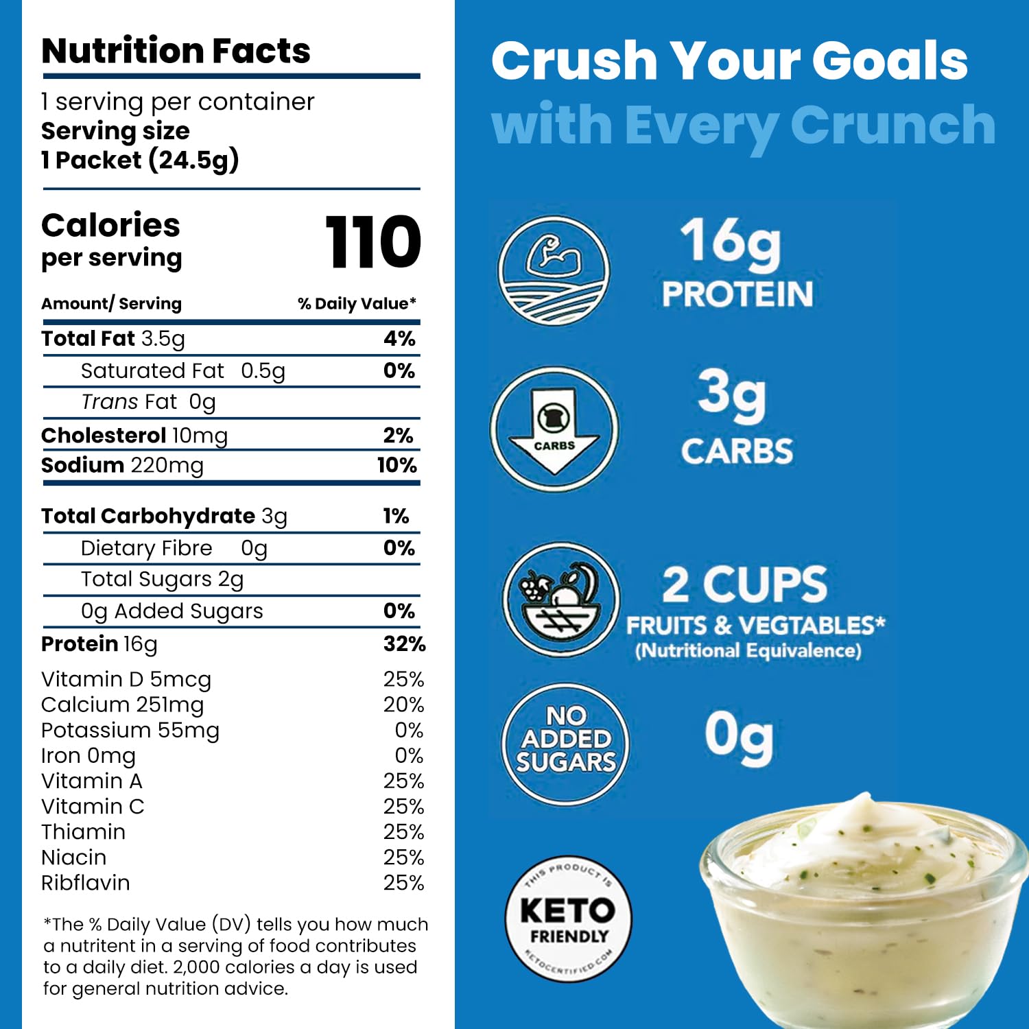Better Than Good Keto Ranch puffs with crispy texture and ranch flavor