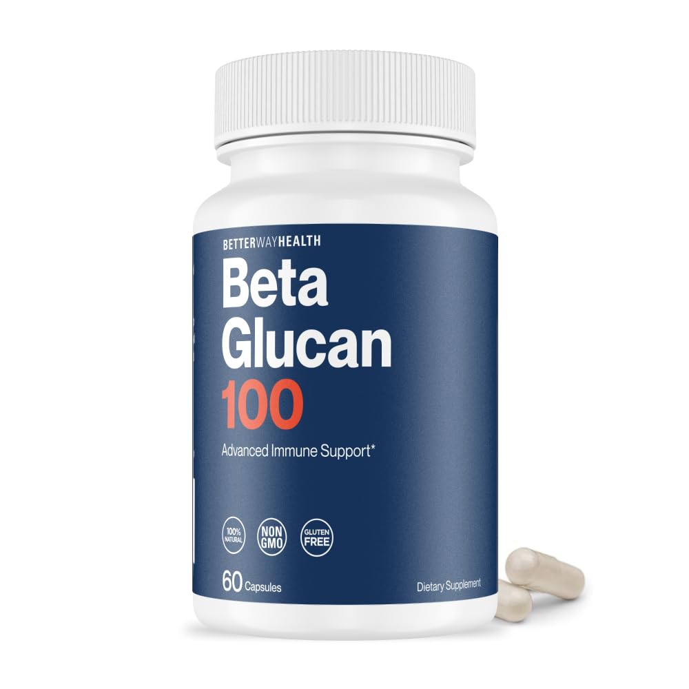Better Way Health Beta Glucan 100 bottle visual for daily immune support