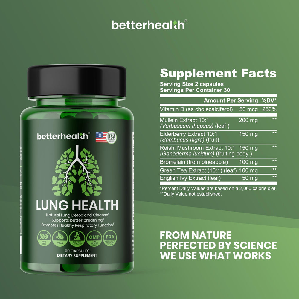 BetterHealth Lung Health Daily USA factory view signaling quality manufacturing