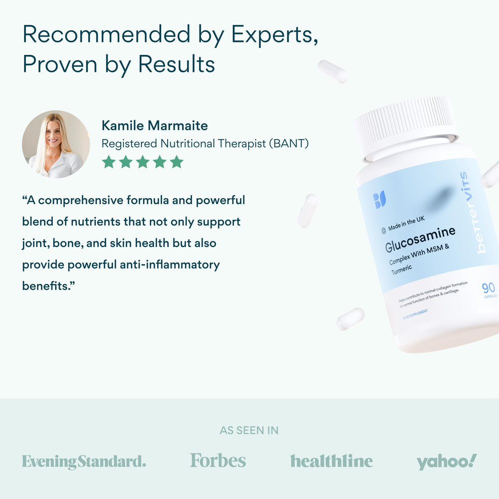 Bettervits turmeric extract visual hints at anti-inflammatory support