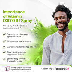 BetterYou D3000 oral spray in action with on-the-go dispensing