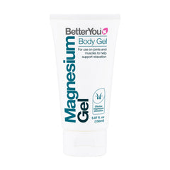 BetterYou Magnesium Gel tube close-up for targeted muscle support.
