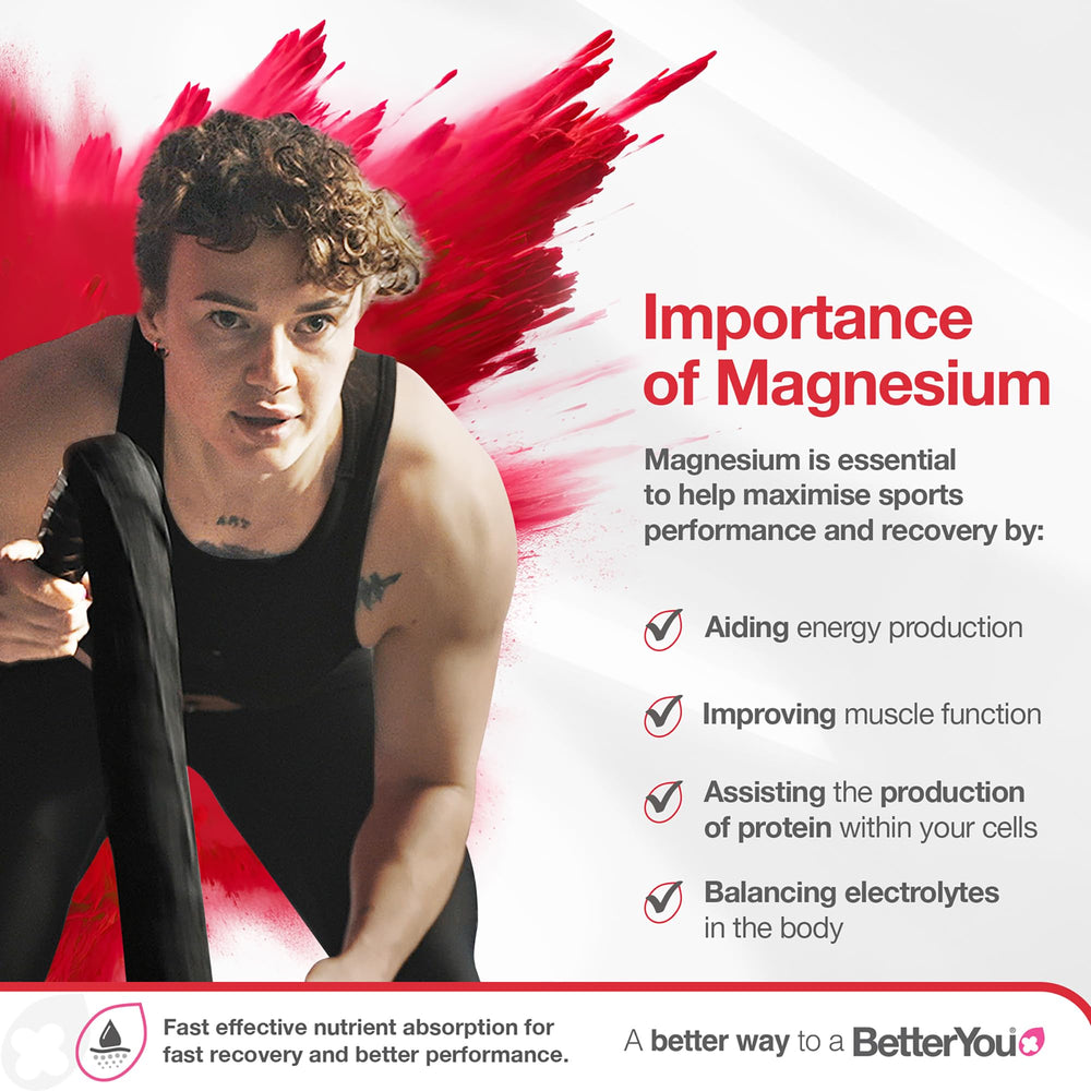 BetterYou Magnesium Muscle Spray on shoulder for targeted relief.