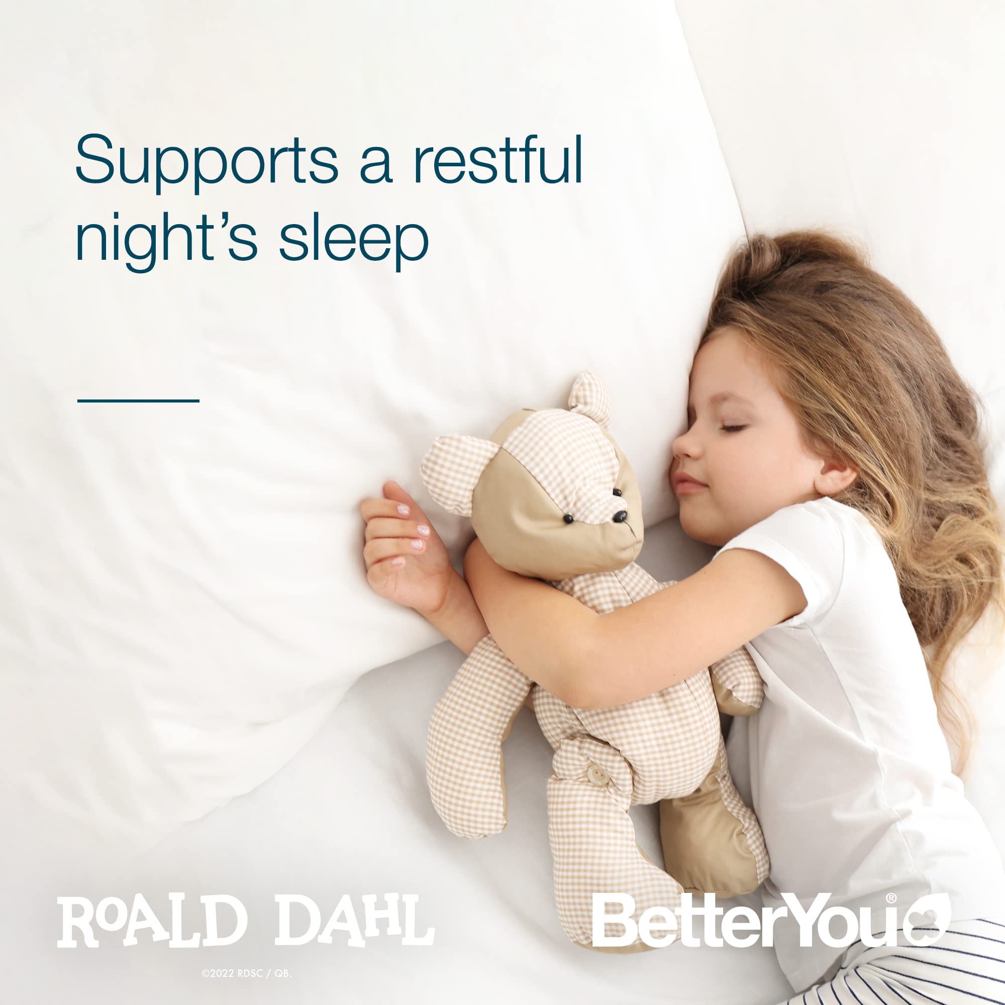 BetterYou Magnesium Sleep Body Lotion kid applying shows easy nightly routine