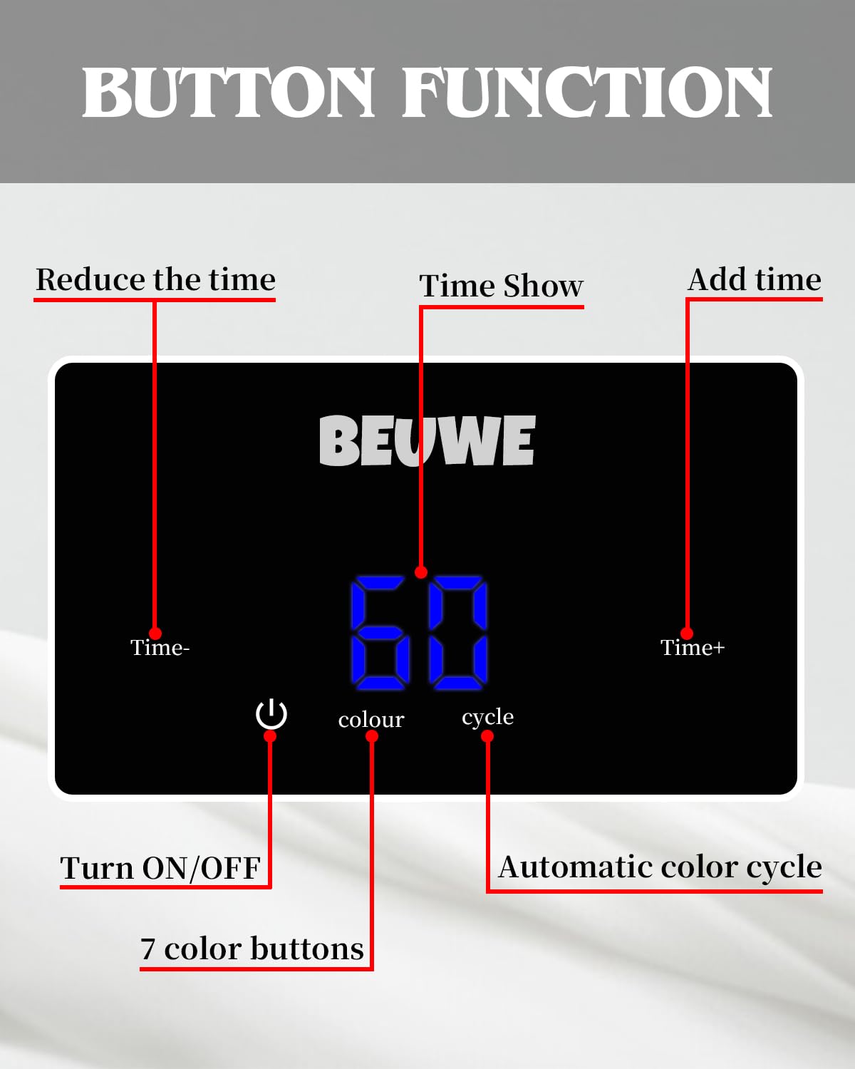 Beuwe at-home skincare session with durable, portable design.